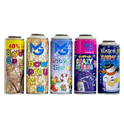 OEM 45×128mm & 52×130mm 雪花喷雾气雾马口铁罐