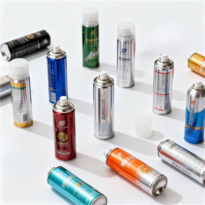 OEM 定制 400ml 空马口铁气雾罐（含阀门），支持 CMYK 四色印刷