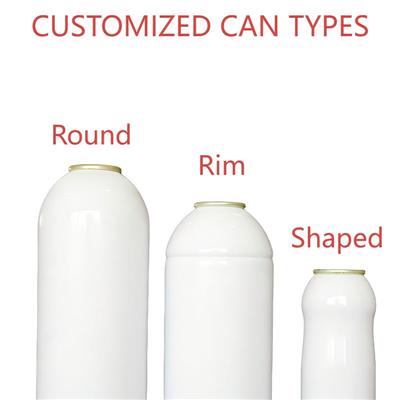 OEM 50-1000ml 化妆品用空铝质气雾瓶