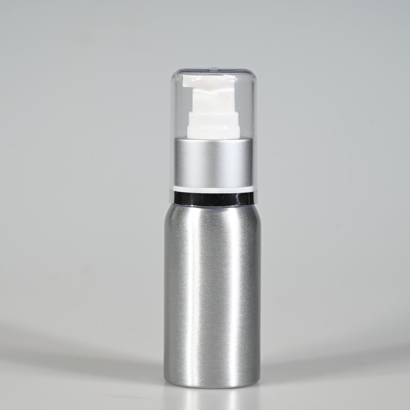 铝瓶，圆肩100ml配粉泵
