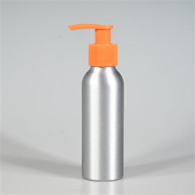 铝瓶，圆肩100ml配乳液泵